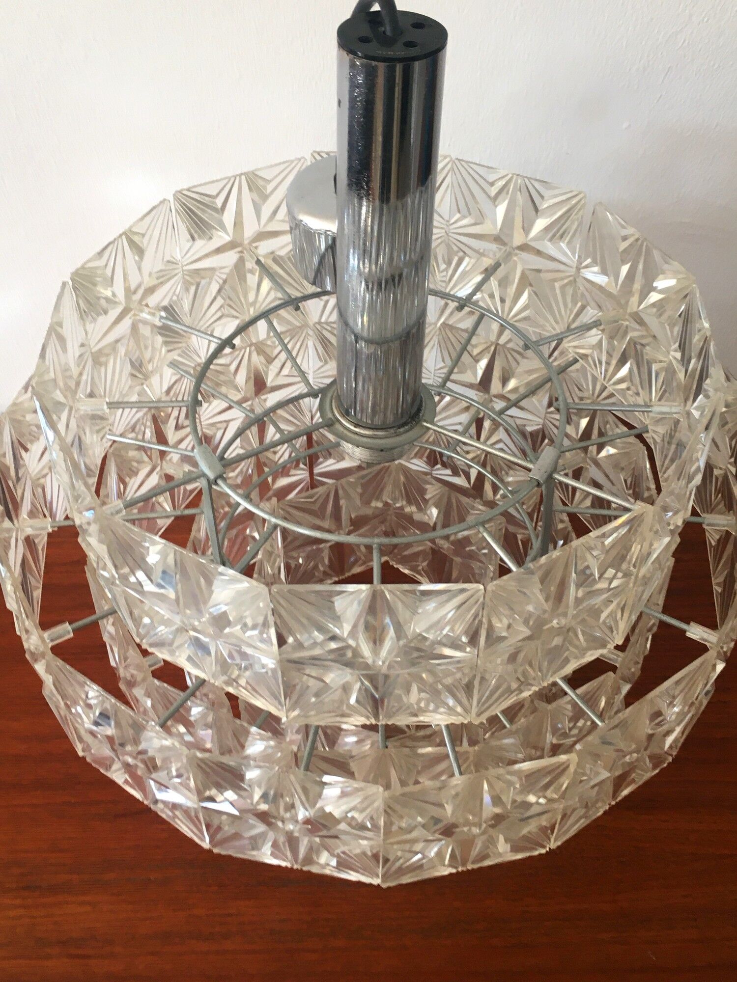 Vintage suspension lamp 60s