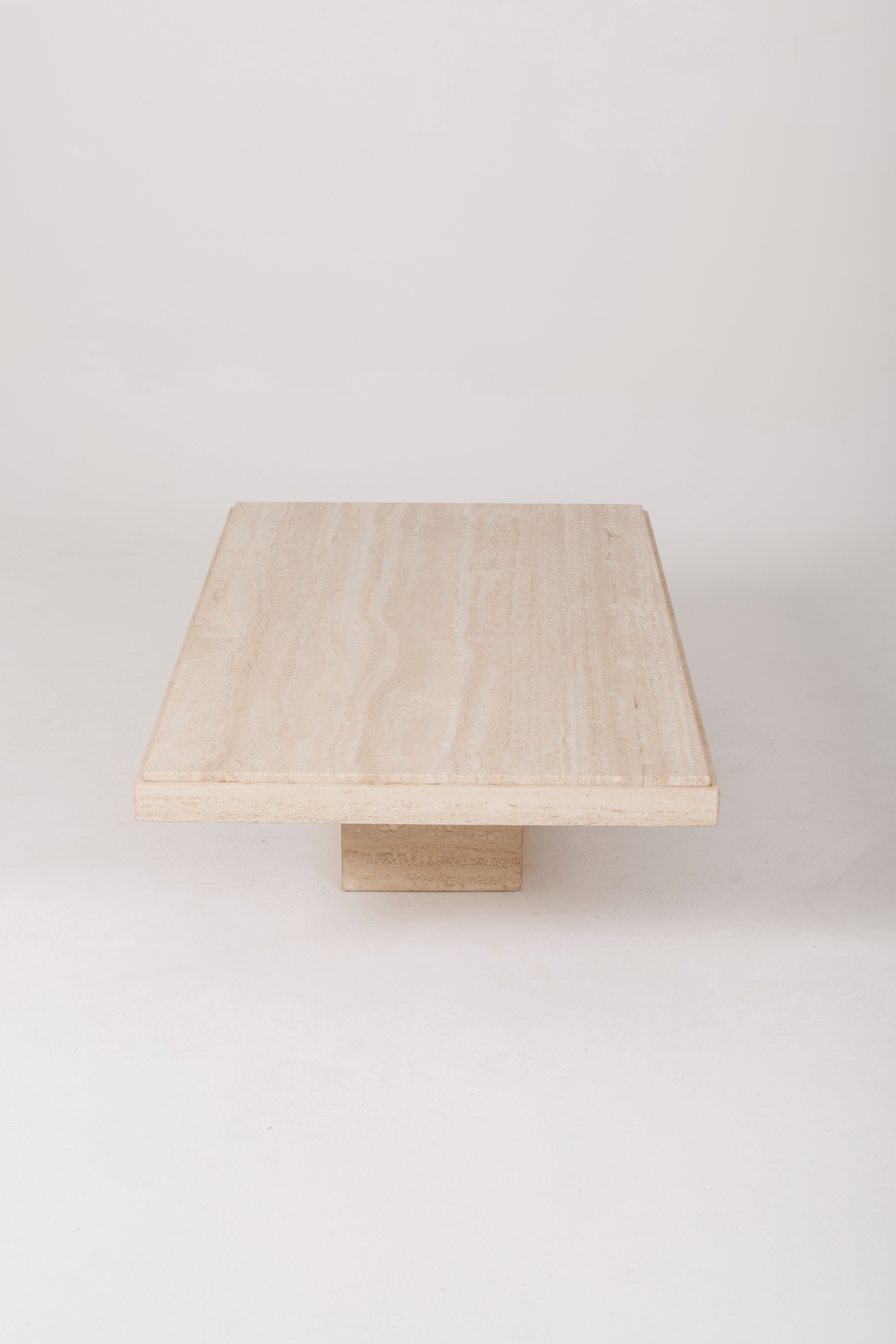 Travertine coffee table, 1970s