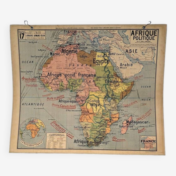 Videl lablache school map - n°17 political africa