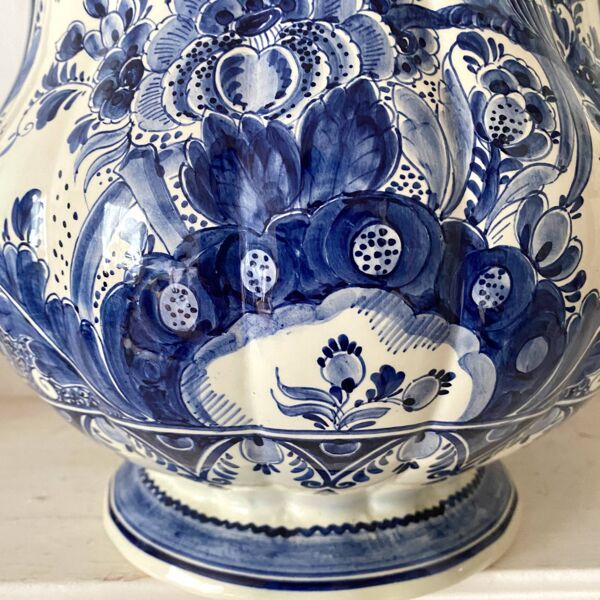 Grand vase Delft, vase hollandais  peint à la main 38 cm