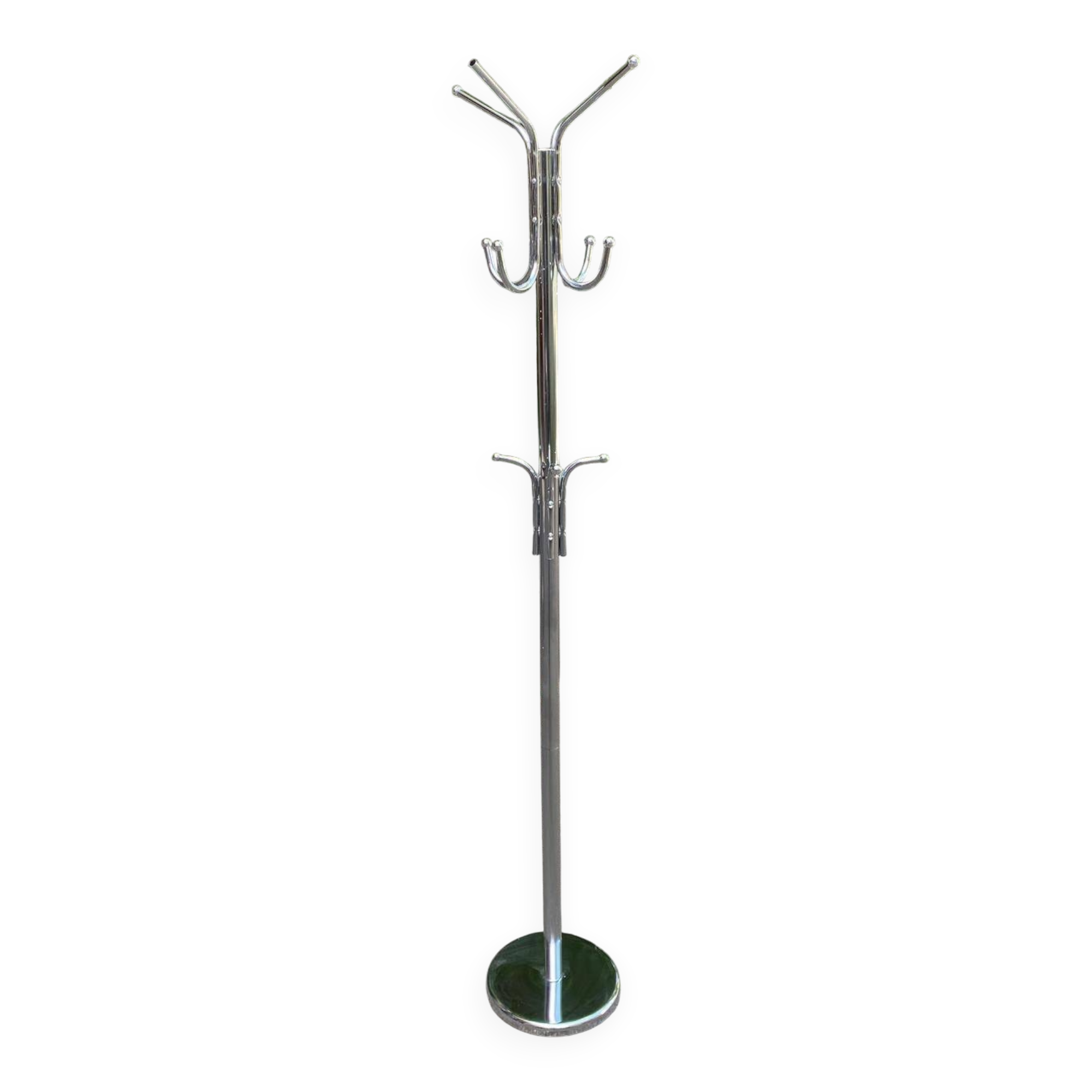 Vintage Parrot Coat Rack in Chrome Steel
