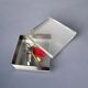 Lucite & chromed vanity box Gabriella Crespi style, Italy, 1970s