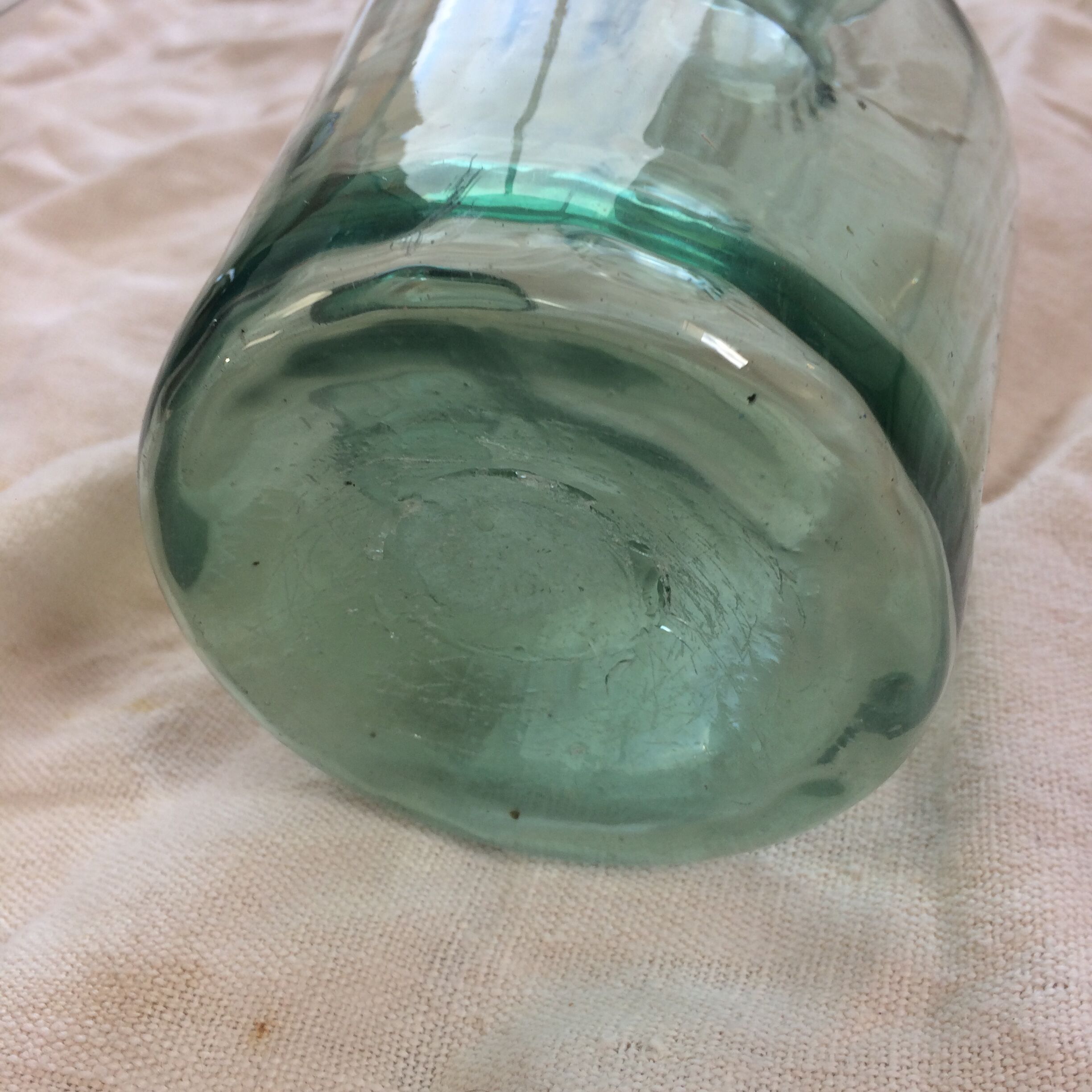 Bouteille en verre soufflèe
