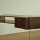 Bureau en verre français des années 1950