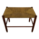 Vintage Stool Danish Papercord Rope Stool Mid Century Ottoman