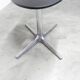 Roche Bobois oval table 1970 smoked glass chrome legs 152x117 cm