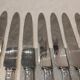 10 silver plated table knives goldsmith SFAM artdeco 25.1cm