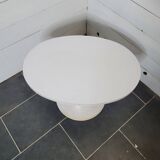 Vintage oval coffee table with tulip foot from the 70s