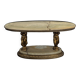 Neo-classical onyx coffee table