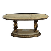 Neo-classical onyx coffee table