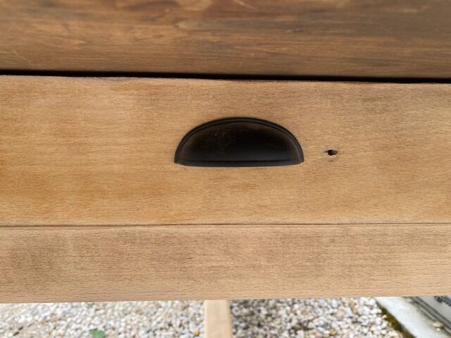 Stripped farmhouse table 180 cm