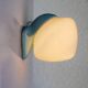 Large mid-century modern pale blue bathroom sconce from Ifö