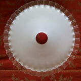 Suspension lampshade opaline glass