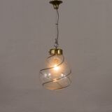 Italian mid-century Murano glass pendant lamp 1970s