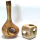Lot de 2 vases vintage 1960's Bertoncello design Roberto Rigon