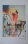 Salvador Dali: Horses, the Christian Knight, signed lithograph
