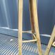 Duo de sellettes en bois brut