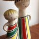 Lampe en céramique et corde 1950
