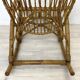 Vintage 1960s rattan rocking chair