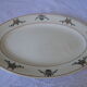 SERVING DISH OVAL E. CHARCOAL IRON EARTH SALINS ART NOUVEAU