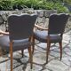 Pair of vintage bridge armchairs in genuine leather