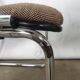 Vintage office chairs fabric and chrome