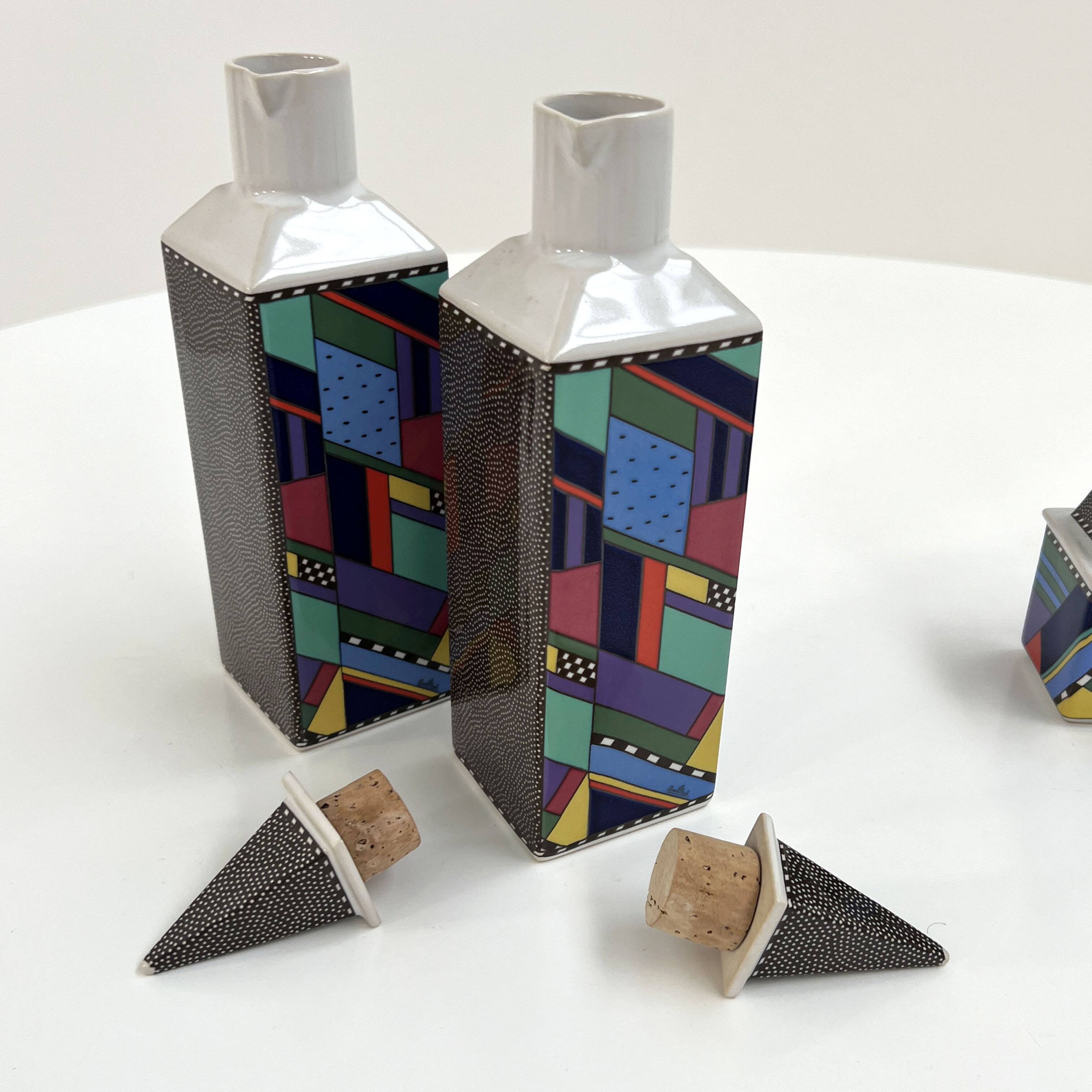 Set Oil/Vinegar Salt/Pepper Metropol by Barbara Brenner for Rosenthal, 90