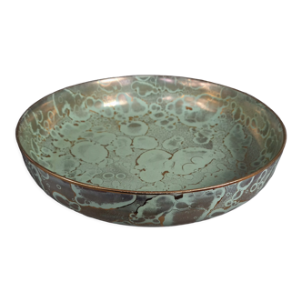 Coupe porcelaine vert céladon Ateliers de Sèvres J. Mazeaud  J. Faverot 26 cm sb