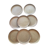 Lot of 8 flat sandstone plates