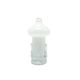 ABX Modernism Vase, white glass, Poland, 1970s