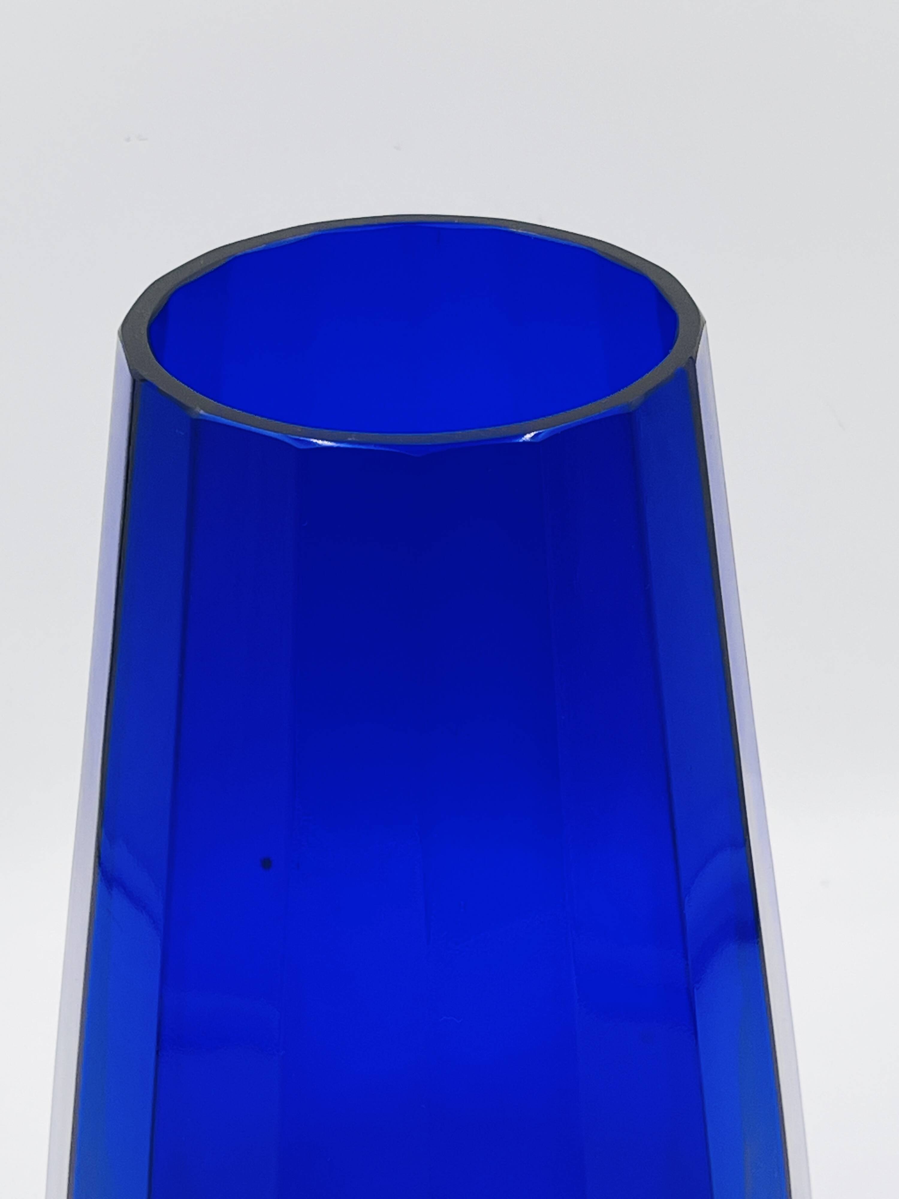 Cobalt glass vase