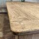 Solid oak farmhouse table "brut" 247x89, top "chocolate oak"