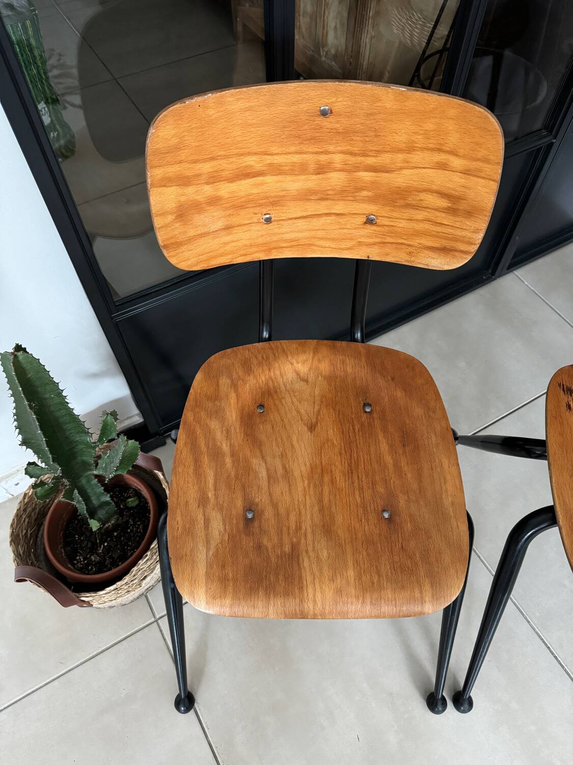 Vintage Mobilor school chair