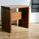Large stool, selection by Charlotte Perriand for Les Arcs, France, 1960