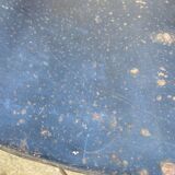 Paire de tabourets de bar pivotants artisanaux en métal de style industriel, 1950