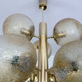 Large Vintage Bubble Glass Pendant Light