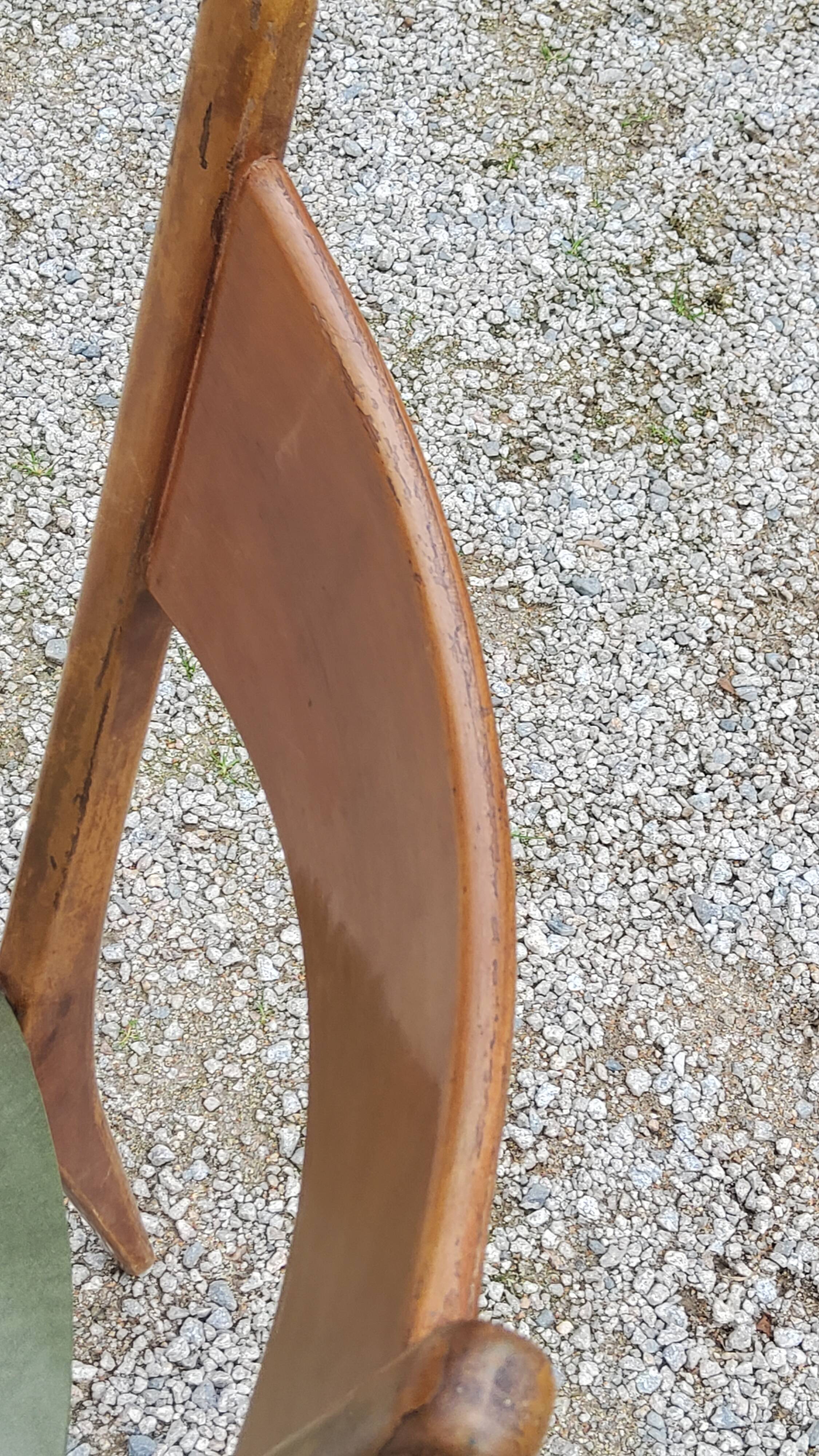 Pair of 50's Scandinavian style mahogany chairs