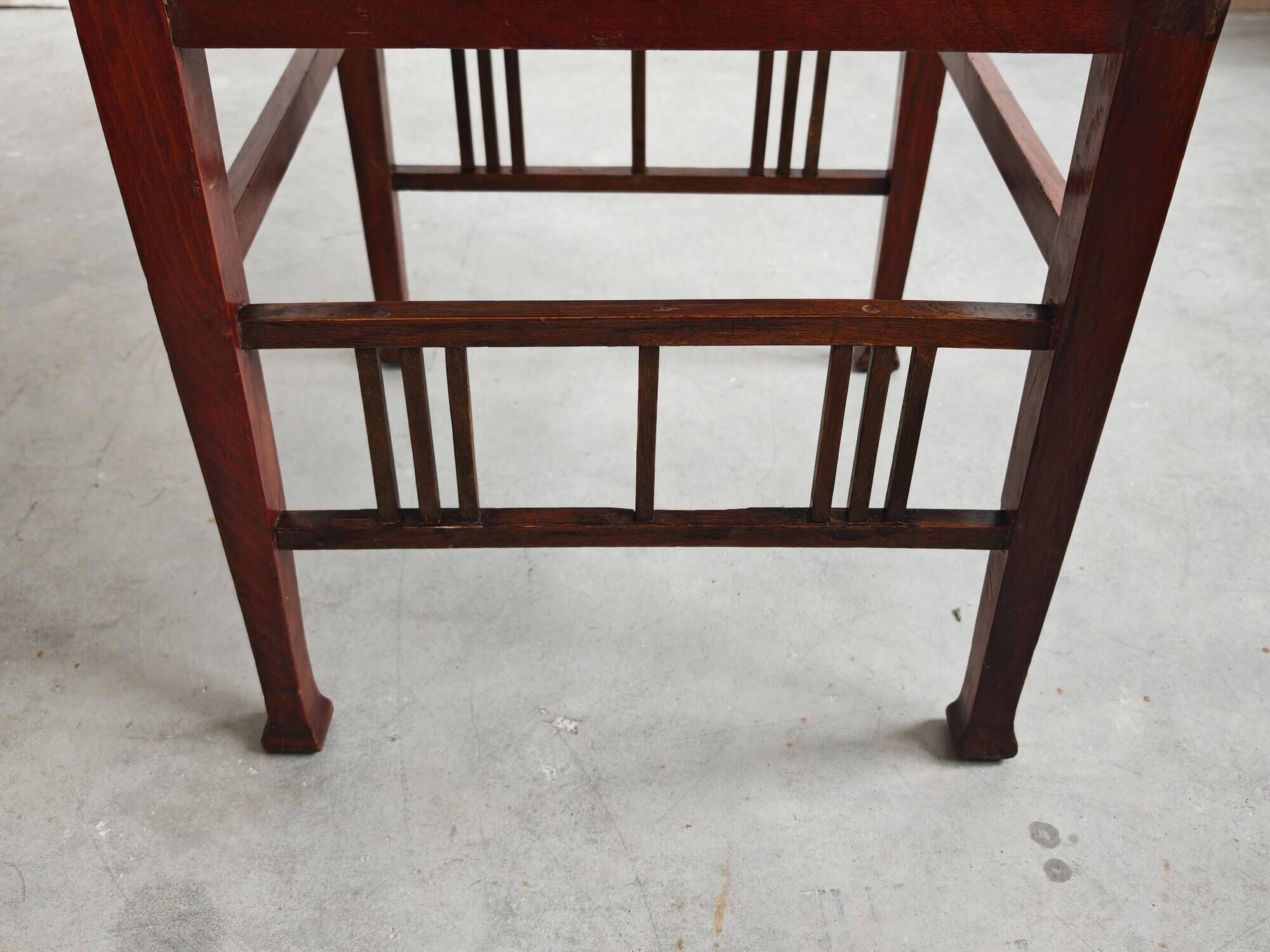 Jugendstil stool in beech and mahogany attributed to Otto Wagner, 1910s.