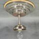 Czech Art Deco Opaline Glass Flush Mount Ceiling Light 1930s