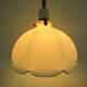 Suspension opaline flower and vintage brass