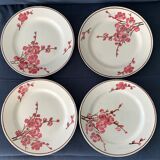 11 dessert plates Saint Amand Terre de Fer, 1930