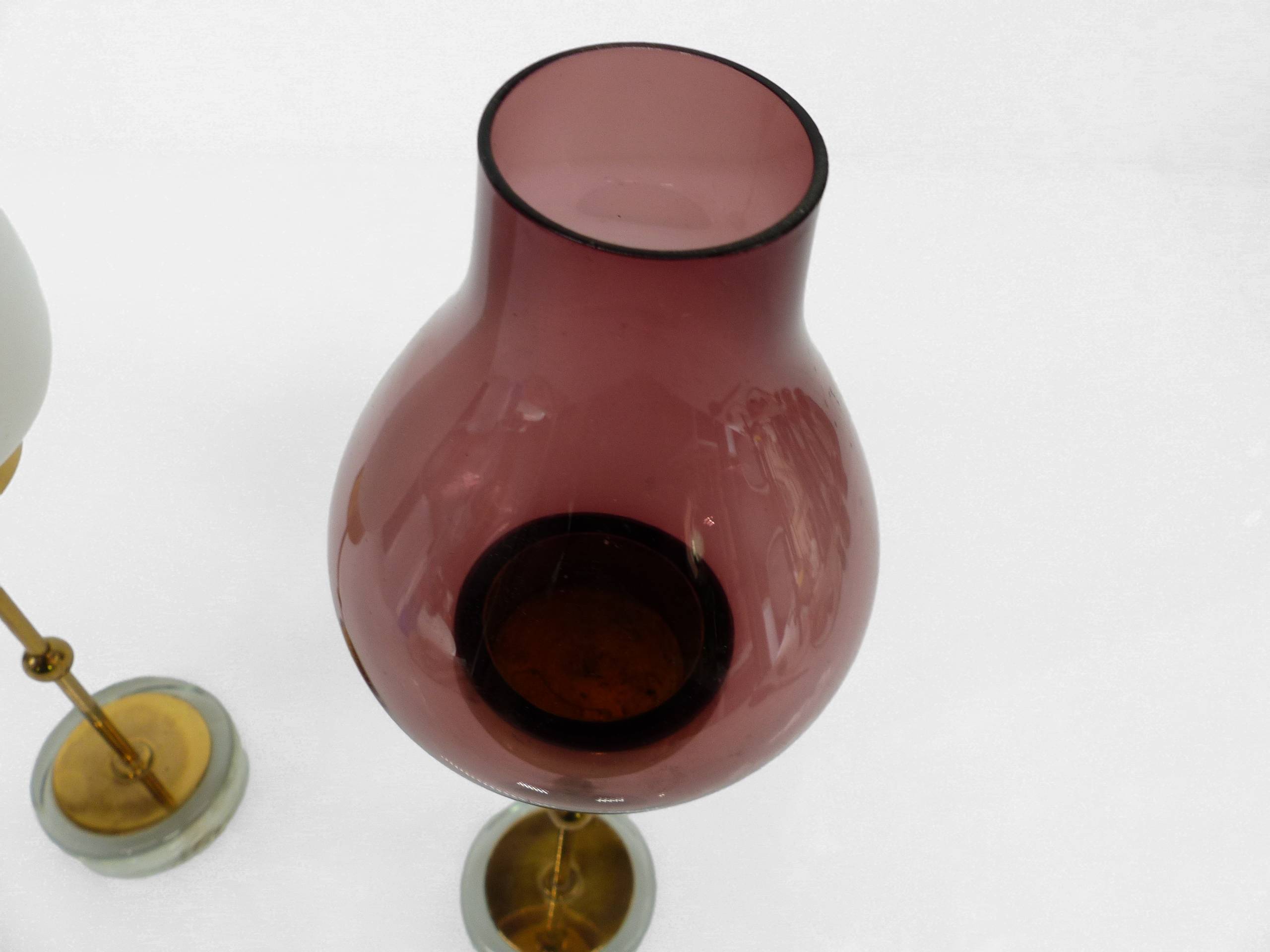 Pair of Scandinavian tealight holders Gunnar Ander for Ystad Metall, Sweden 1950