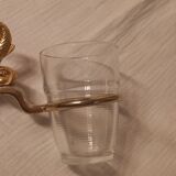 Mirror and complete bathroom accessories set