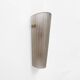 Pair of Murano Glass Wall Sconces Satin Smoke Glass and Brass, Italy