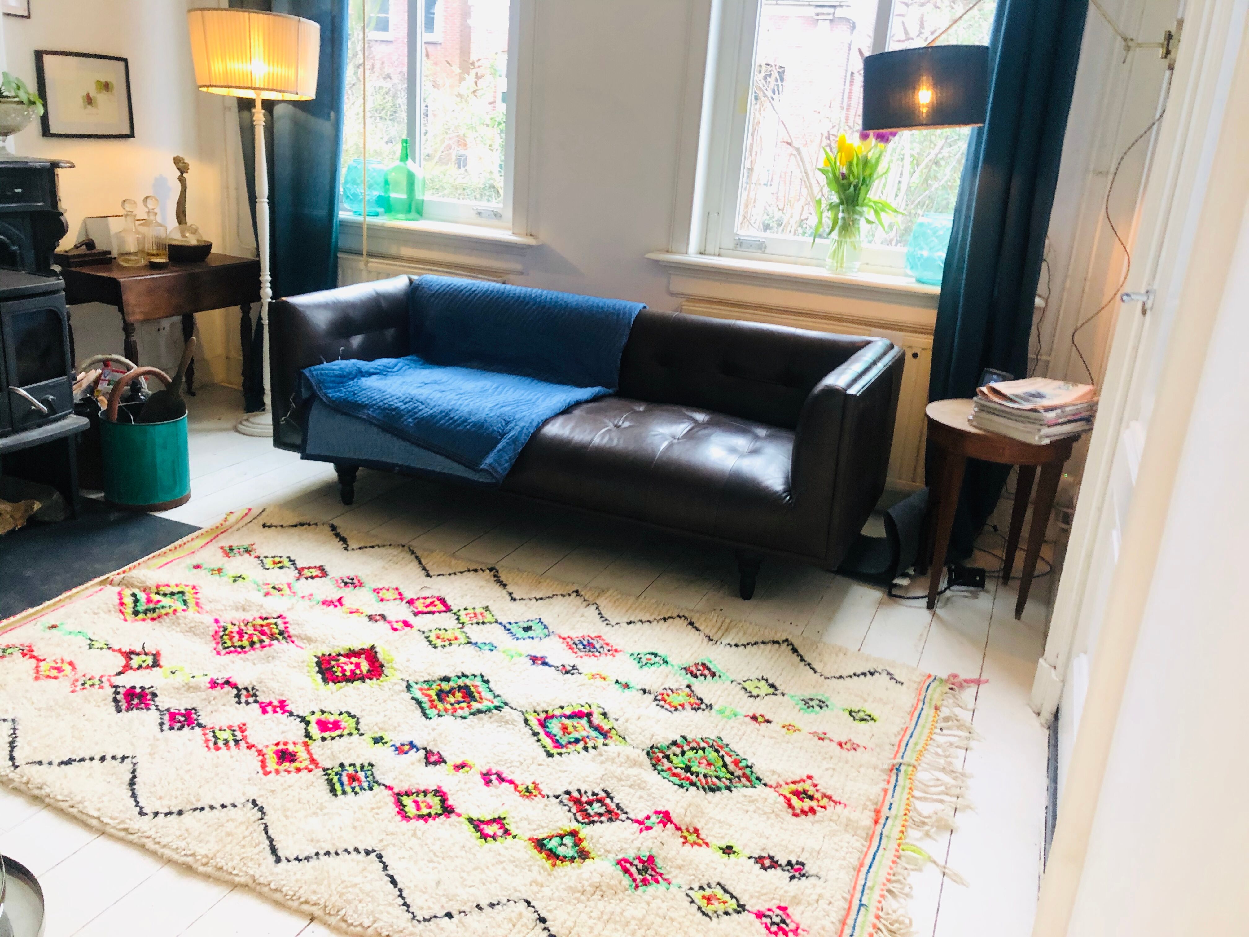 Berber carpet 100% wool - 150x235cm