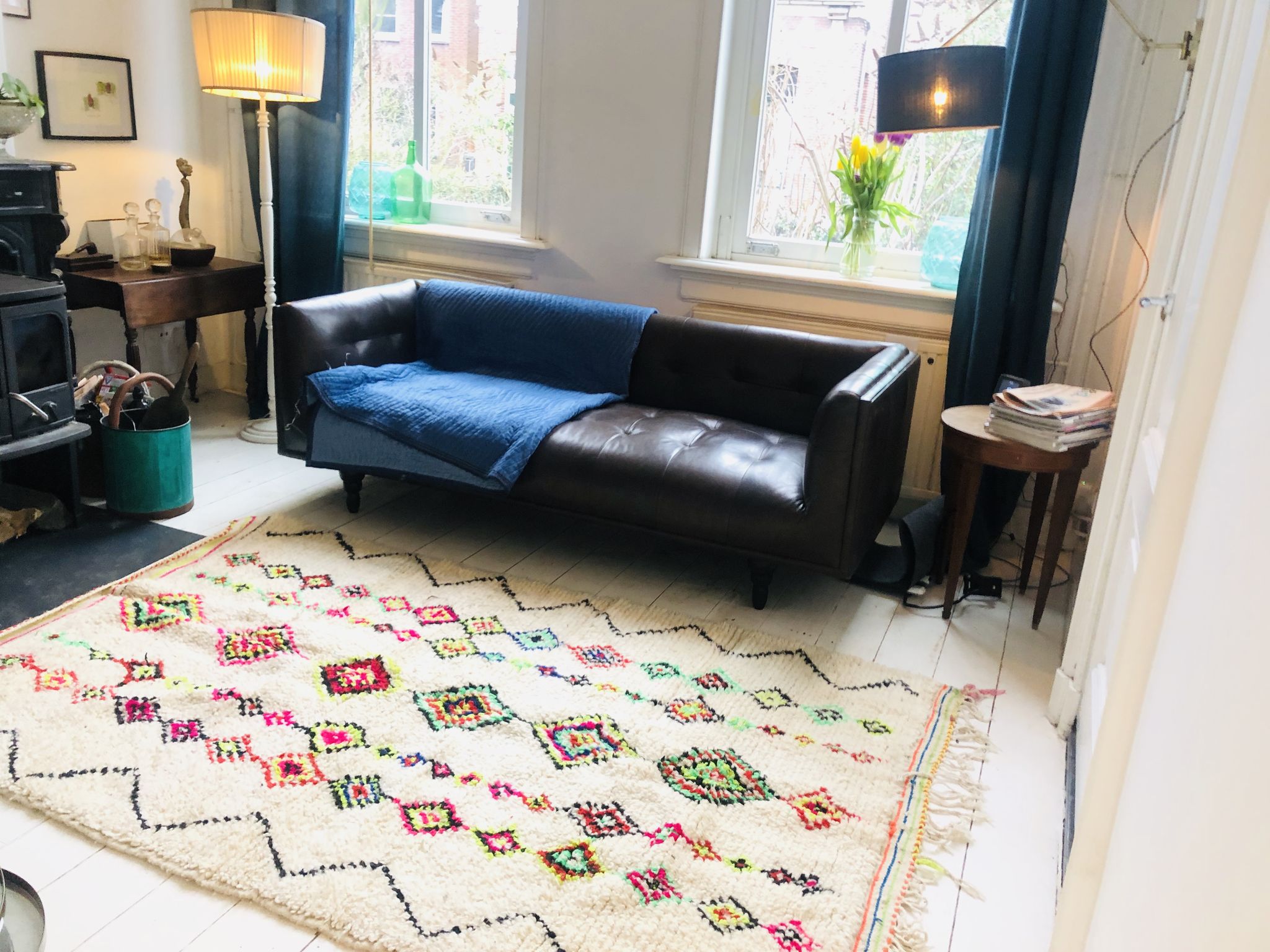 Berber carpet 100% wool - 150x235cm