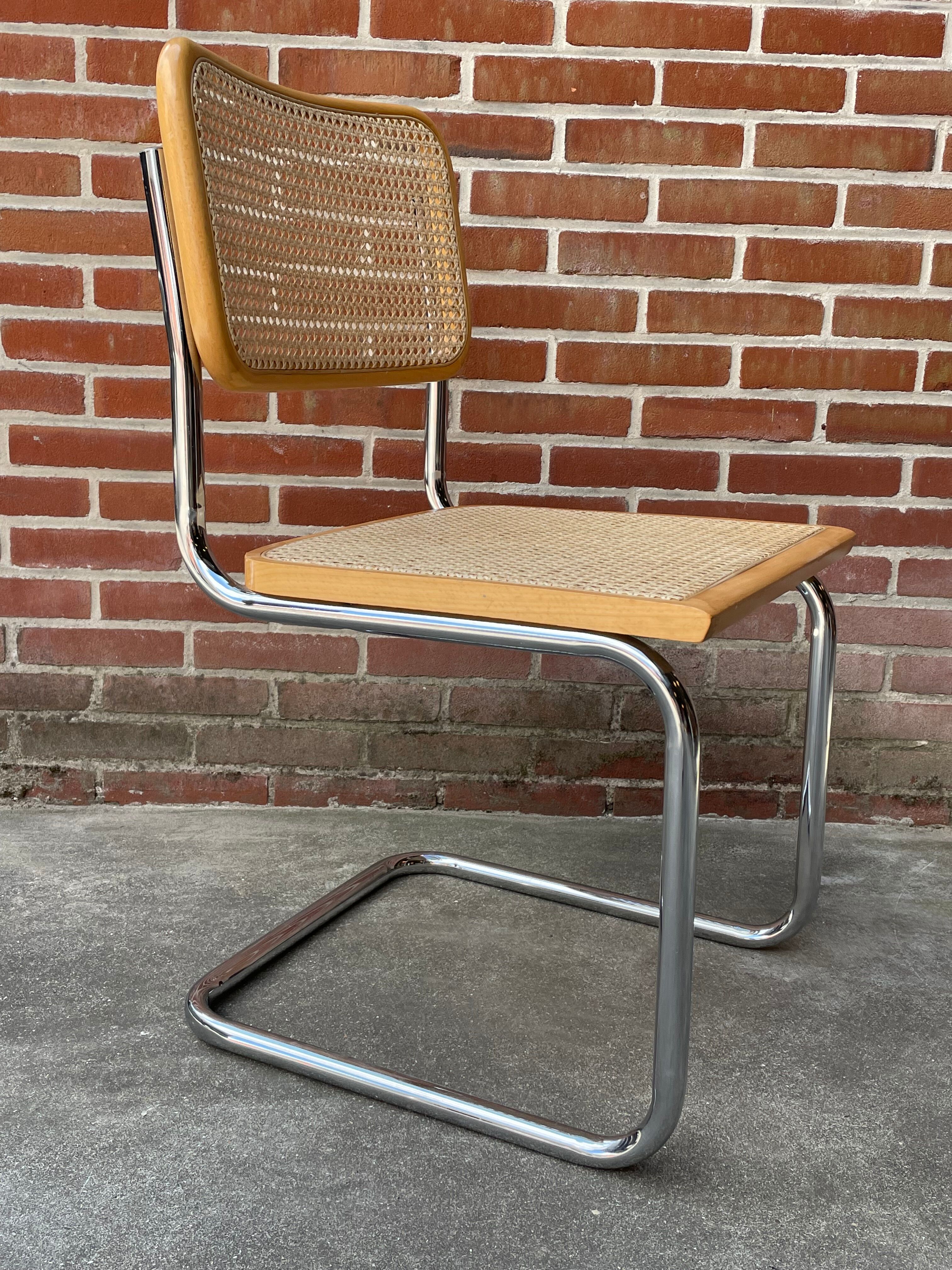 Cesca design chair model b32 in chrome