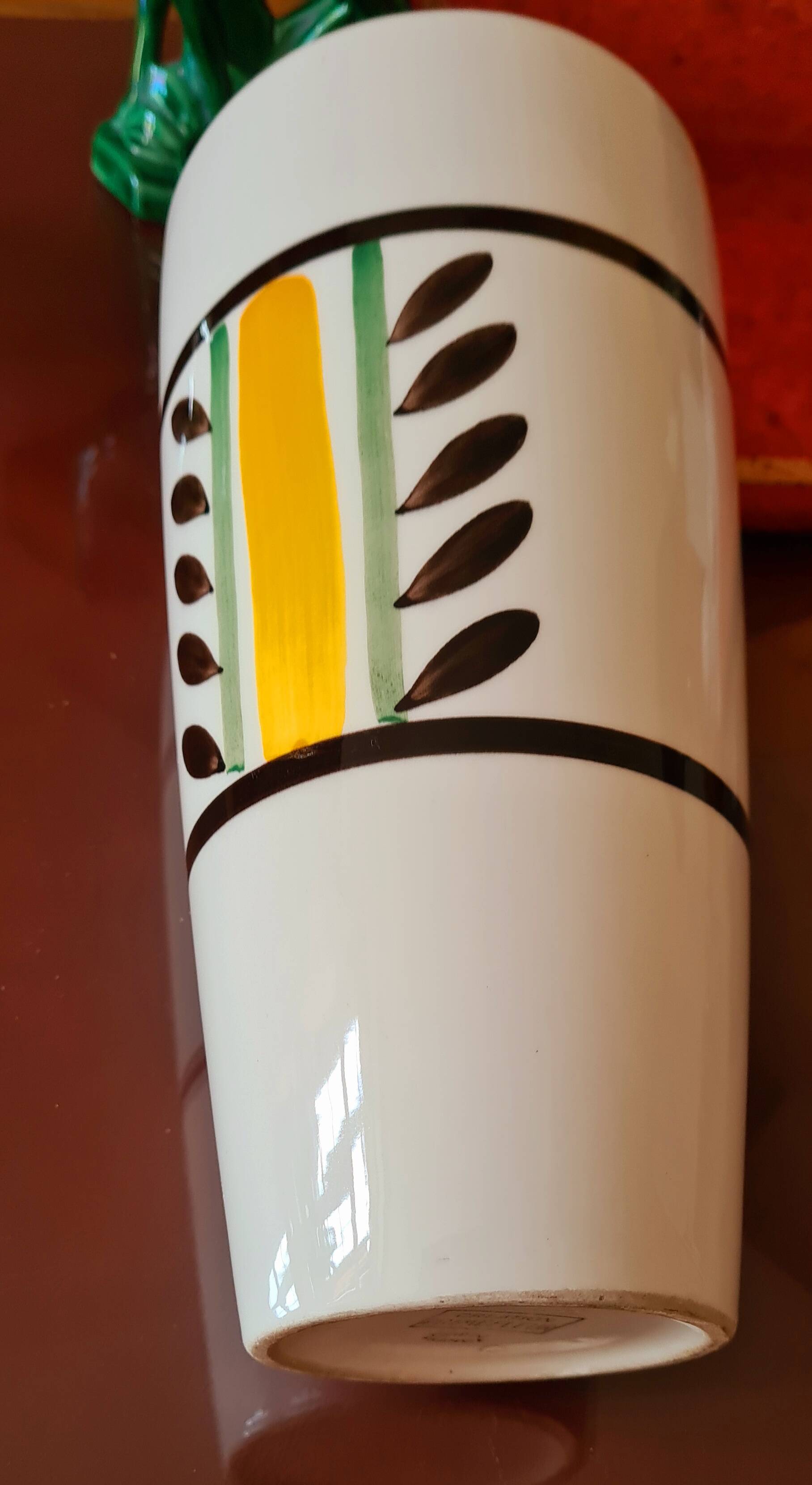 Gien earthenware vase