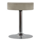 Vintage Mid-century design stool in chrome with white leather seat, 1970s