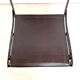 Ensemble de 2 chaises pliantes anciennes en fer forgé et cuir